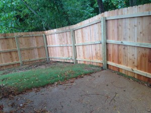 Privacy Fence and Patio